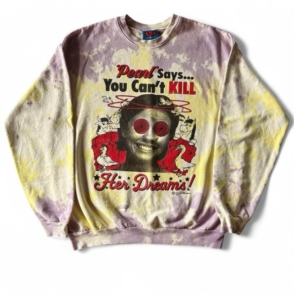 A24 x Online Ceramics x Pearl Tie-Dye Cow's Milk Crewneck Sweatshirt (medium ) - Picture 1 of 4